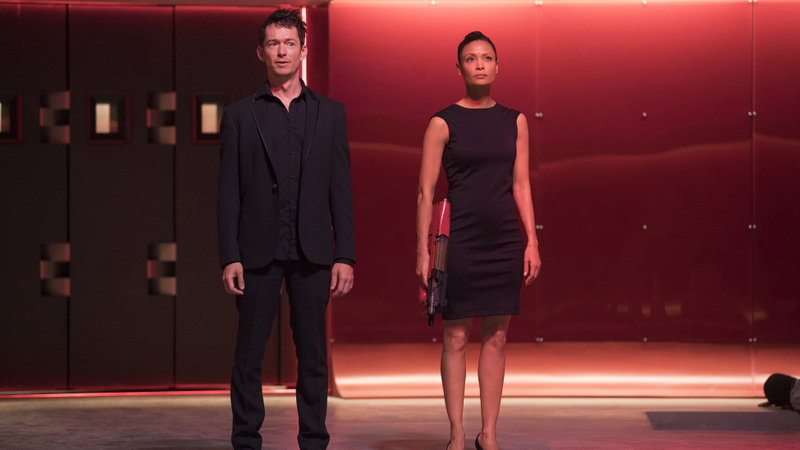 Simon Quarterman and Thandie Newton